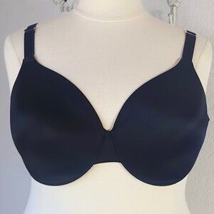 Soma 40DD Bra Vanishing Back Full Coverage Underwire Black T-Shirt Bra